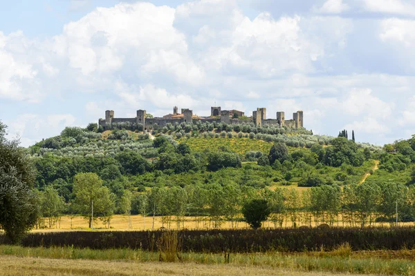 Monteriggioni (Toskánsko) — Stock fotografie