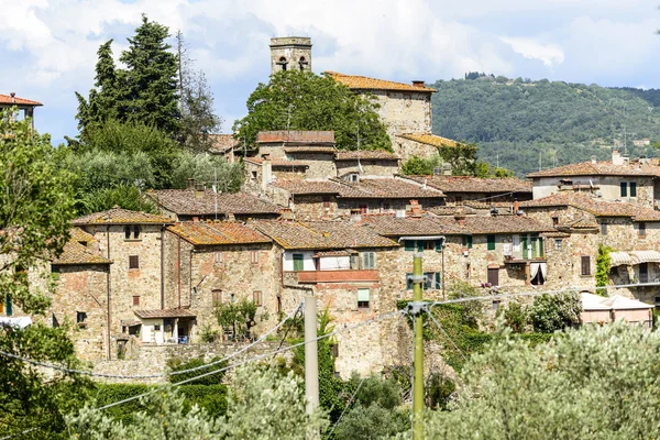 Montefioralle (Chianti, Toscana ) — Foto de Stock