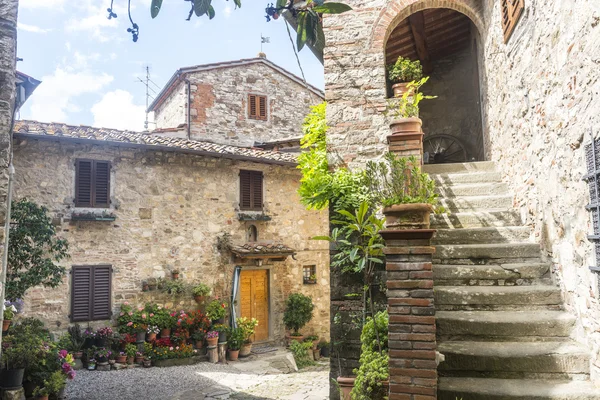 Montefioralle (chianti, Toscane) — Stockfoto