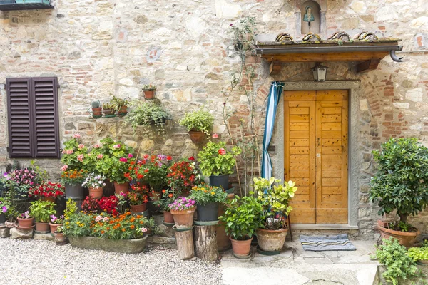 Montefioralle (Chianti, Toscana) ) — Foto Stock