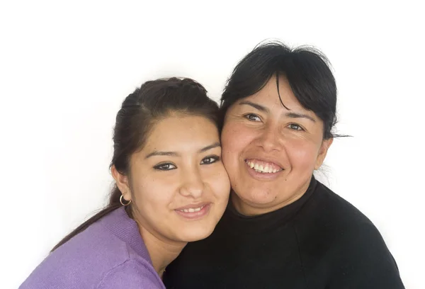 Mãe e filha boliviana — Fotografia de Stock