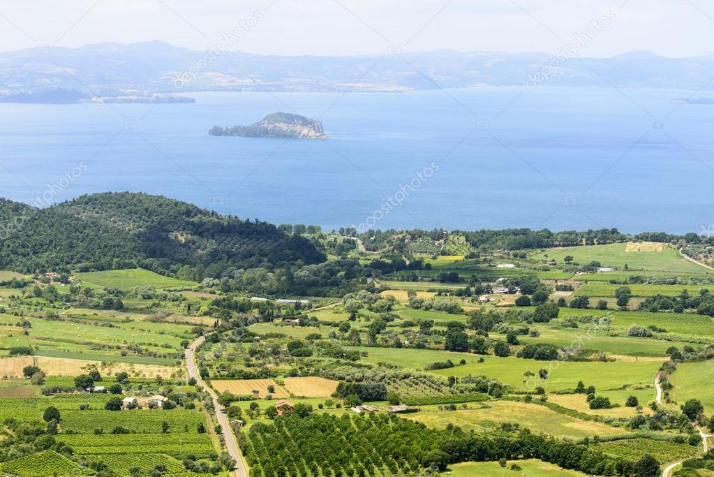 Bolsena lake from Montefiascone