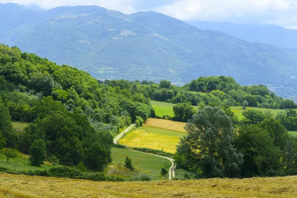 Paisagem rural em Lazio (Itália ) — Fotografia de Stock