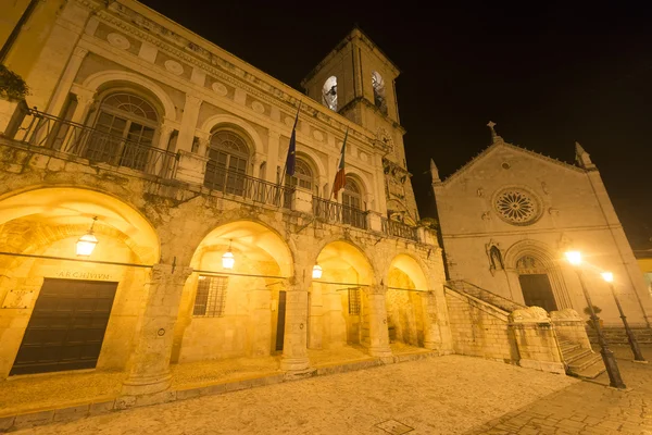 Norcia de noche —  Fotos de Stock