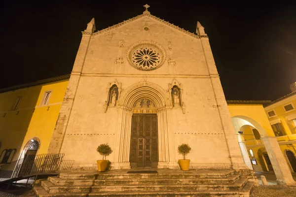 Norcia by night — Stock Photo, Image