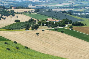 Yürüyüşleri (İtalya yaz peyzaj)