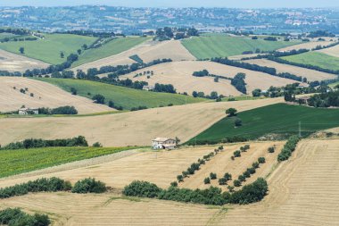 Yürüyüşleri (İtalya yaz peyzaj)