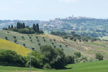 Yürüyüşleri (İtalya yaz peyzaj)