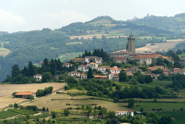 Langhe, landschap in Piemonte (Italië) — Stockfoto