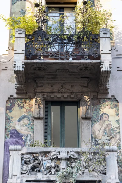 Milan, Casa Galimberti, casa en estilo de libertad —  Fotos de Stock