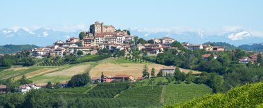 langhe (İtalya yaz peyzaj)
