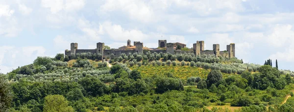 Monteriggioni (Toskánsko) — Stock fotografie