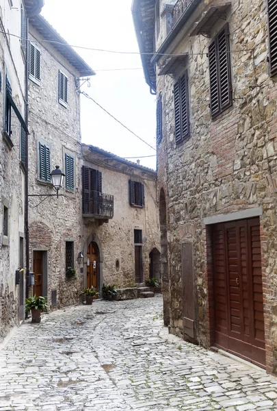 Montefioralle (Chianti, Toscana) ) — Foto Stock