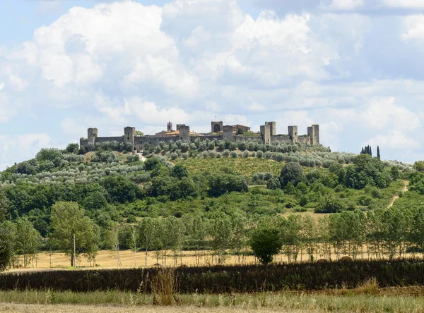 Monteriggioni (Toskánsko) — Stock fotografie