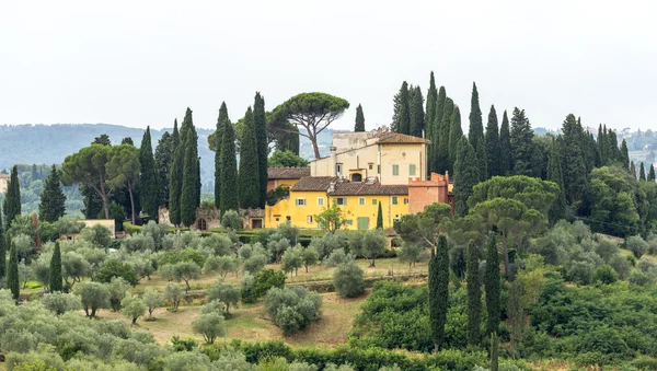 Paesaggio in Chianti (Firenze, Toscana, Italia ) — Foto Stock