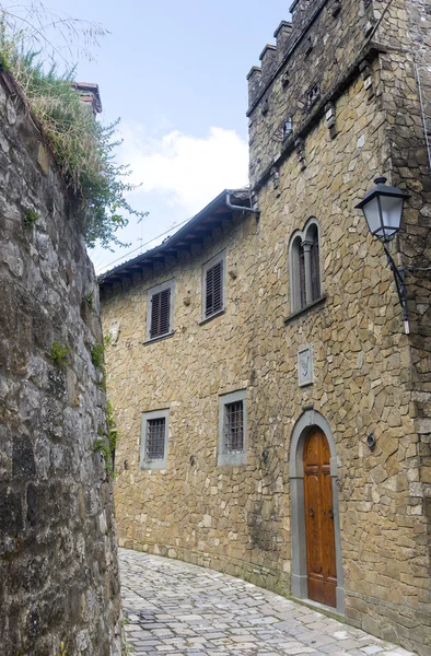 Montefioralle w dalszym (chianti, Toskania) — Zdjęcie stockowe