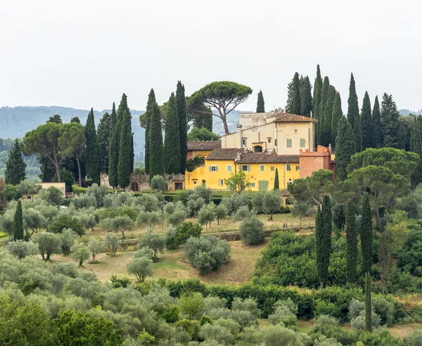 Chianti'de Peyzaj (Floransa, Toskana, İtalya) — Stok fotoğraf