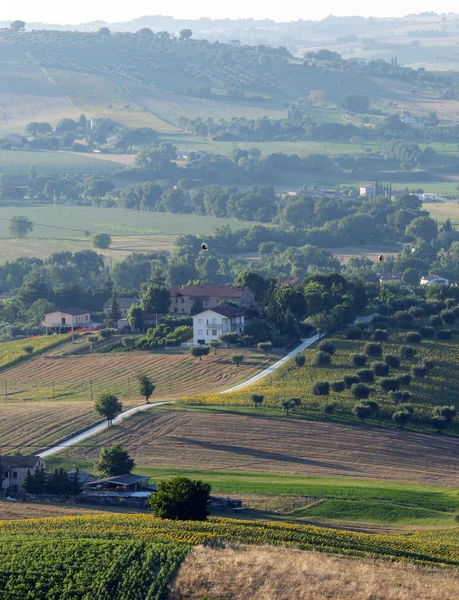 Letní krajina v pochody (Itálie) — Stock fotografie