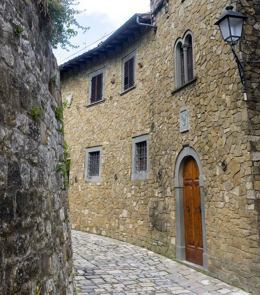 Montefioralle w dalszym (chianti, Toskania) — Zdjęcie stockowe