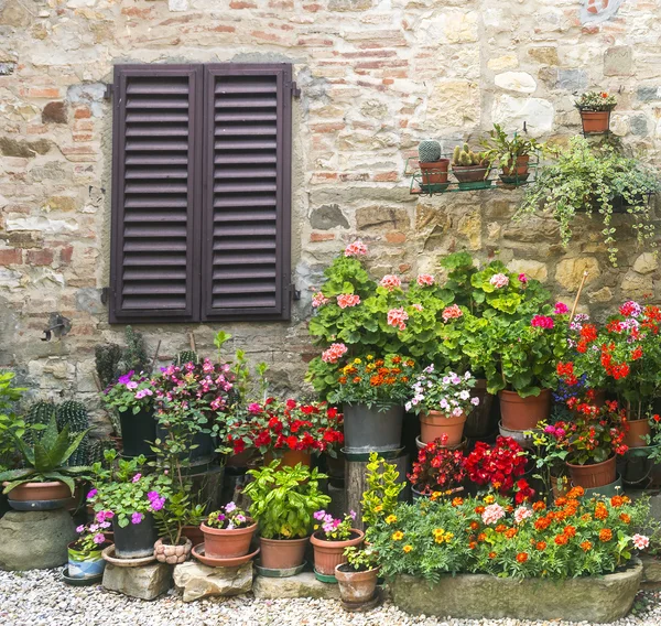 Montefioralle (Chianti, Toscana ) — Fotografia de Stock