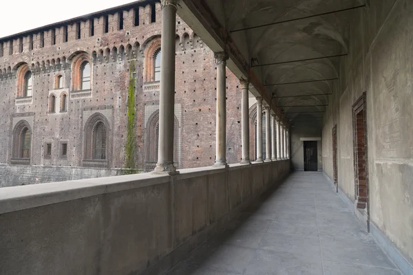 Miláno (Itálie): Castello Sforzesco — Stock fotografie