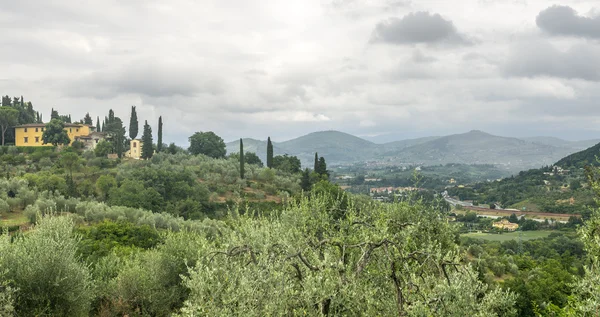 基安蒂（佛罗伦萨，托斯卡纳，意大利）的风景) — 图库照片