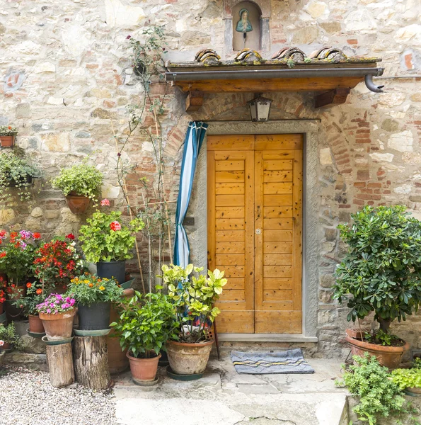 Montefioralle (Chianti, Toscana ) — Fotografia de Stock