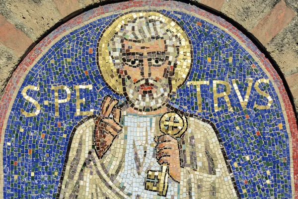 Agliate - Church of San Pietro, mosaic — Stock Photo, Image
