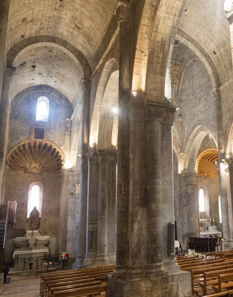 Katedral of Sisteron, interiør - Stock-foto
