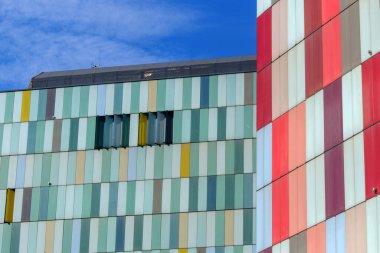 Milan, Lombardy, İtalya 'daki Bracco üzerinden modern ofis binaları