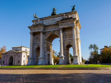 Milan, Lombardiya, İtalya: Arco della Pace, tarihi kemer
