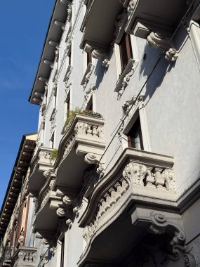 Eski binalar Principe Eugenio üzerinden Milano, Lombardy, İtalya 'da