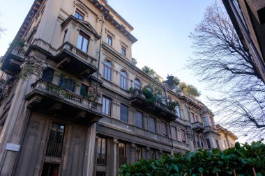 Milan, Lombardy, İtalya 'daki Randaccio üzerinden eski binalar