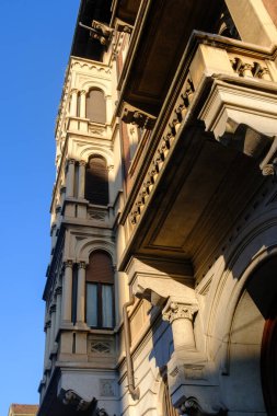 Ariosto üzerinden eski bina Milano, Lombardy, İtalya