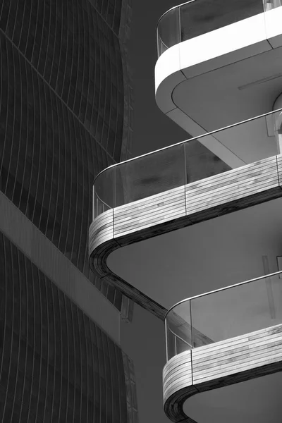 Stadtleben: Moderne Gebäude in Mailand — Stockfoto