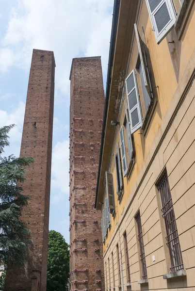 Pavía (Italia): torres medievales — Foto de Stock