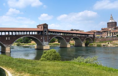 Pavia (Italy): covered bridge clipart