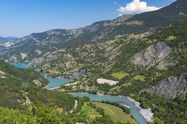 Meer van Serre-Poncon (Franse Alpen) — Stockfoto