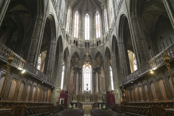 Narbonne (Francie), katedrála interiér — Stock fotografie