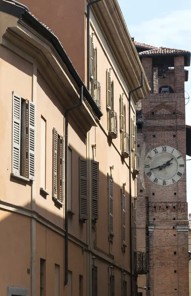 Pavia (Italy): historic buildings — Stock Photo, Image