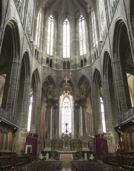 Narbonne (Francie), katedrála interiér — Stock fotografie