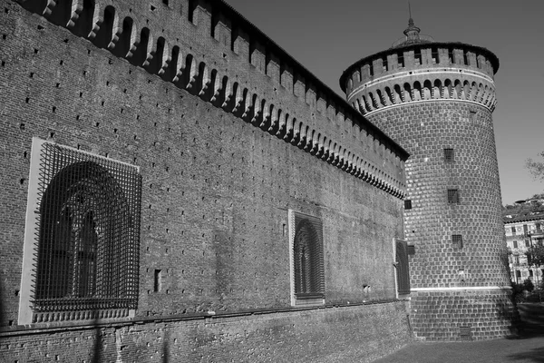 Μιλάνο (Ιταλία), το Castello Sforzesco — Φωτογραφία Αρχείου