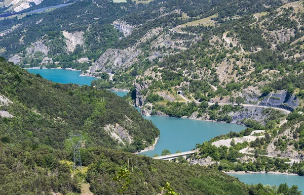 Tó a Serre-Poncon (francia Alpok) — Stock Fotó