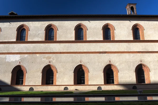 Milaan (Italië), kasteel Hof — Stockfoto
