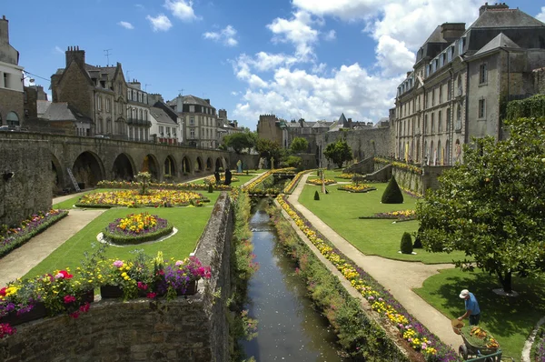 Vannes (Bretagna), giardini — Foto Stock