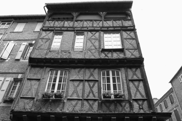 Albi (France), half-timbered building — Stock Photo, Image