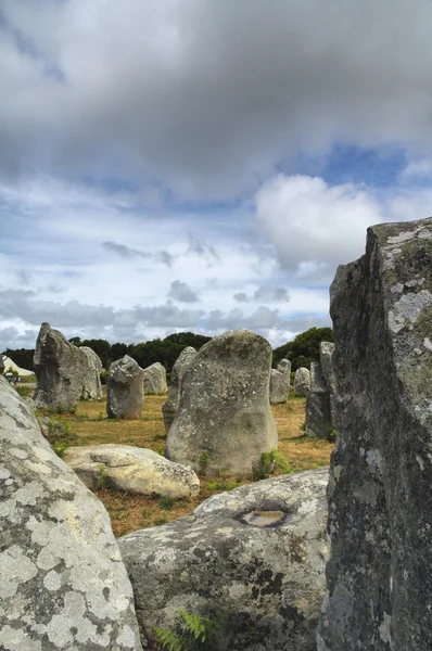 Carnac (Bretaña, Francia): menhir y dolmen — Foto de Stock
