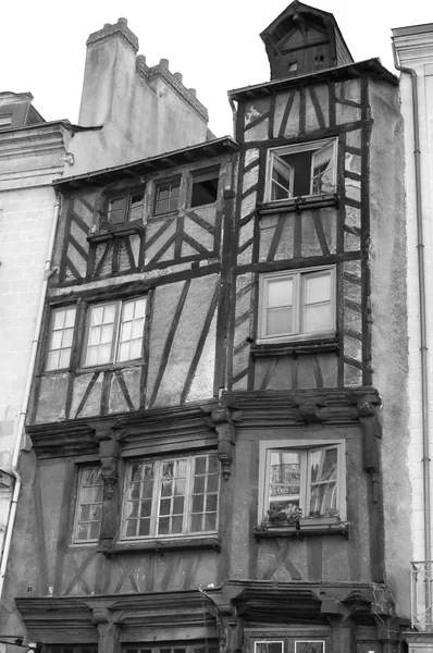 Nantes: half-timbered buildings — Stock Photo, Image
