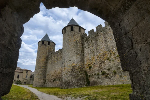 Carcasona (Francia), las murallas — Foto de Stock