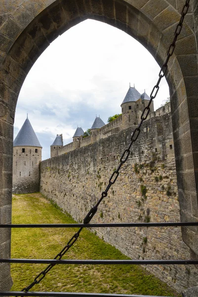 Carcassonne (Frankrike), väggarna — Stockfoto